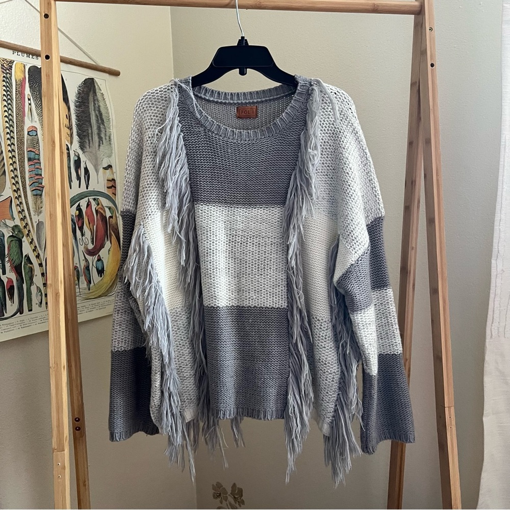 Boho Fringe Sweater